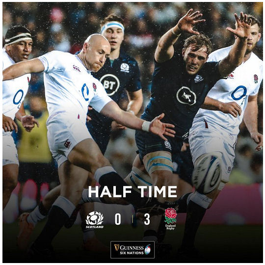 Scotland vs England HT 6Ns 2020